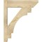 Ekena Millwork Merced Slat Rough Sawn Outlooker, Douglas Fir, 6"W x 20"D x 24"H OUT06X20X24MRC06RDF - alternate 2
